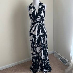 Women’s floor length sleeveless dress